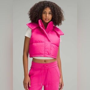 Lululemon Wunder Puff Super-Cropped Vest Sonic Pink